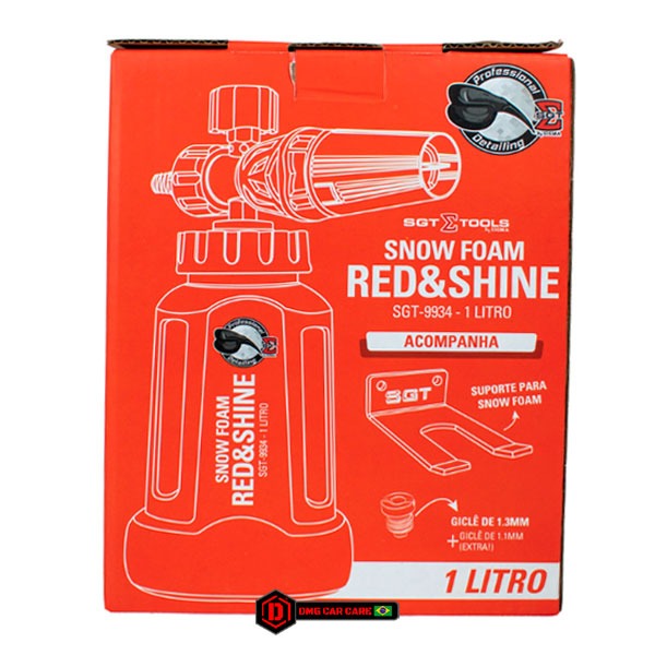 Canhão de Espuma Snow Foam Sigma Tools Red & Shine Sgt-9934 (1L
